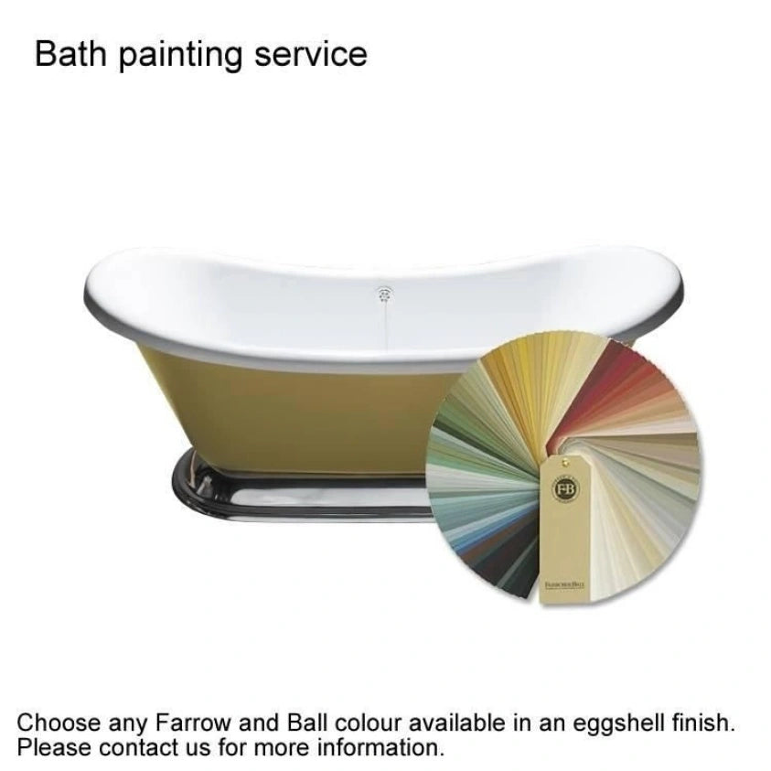 BC Designs Copper & Nickel Freestanding Boat Bath All Sizes