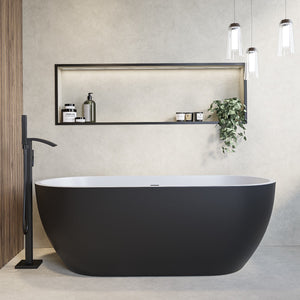 Aqua Summit Luxury Graphite Double Ended Freestanding Bath