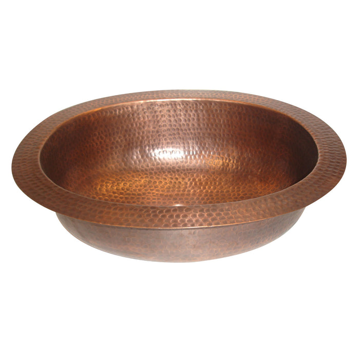 Oval Hammered Copper Sink
