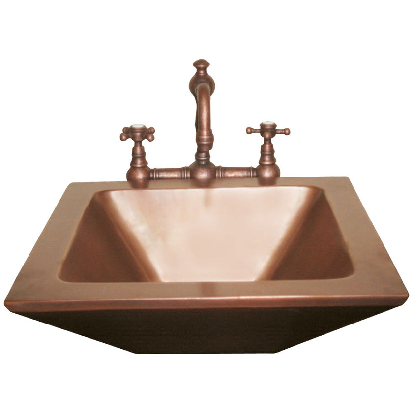 Rectangular Double Wall Copper Sink