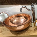 Copper Sink Round Shining Double Wall 16″ x 6″