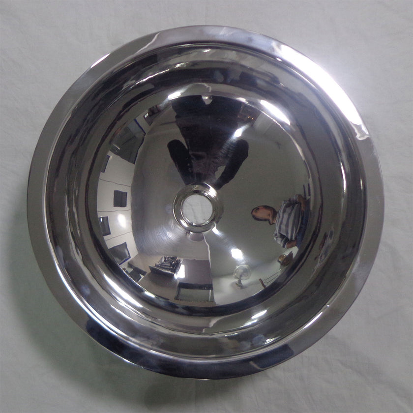 Double Wall Steel Sink Shiny Finish