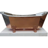 Coppersmith Eight Sided Clawfoot Copper Nickel Freestanding Bath