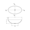 BC Designs Tasse Gio Cian Countertop Basin