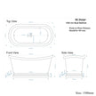 BC Designs Verdigris Green Freestanding Boat Bath