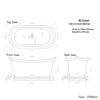 BC Designs Verdigris Green Freestanding Boat Bath
