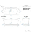 BC Designs Verdigris Green Freestanding Boat Bath