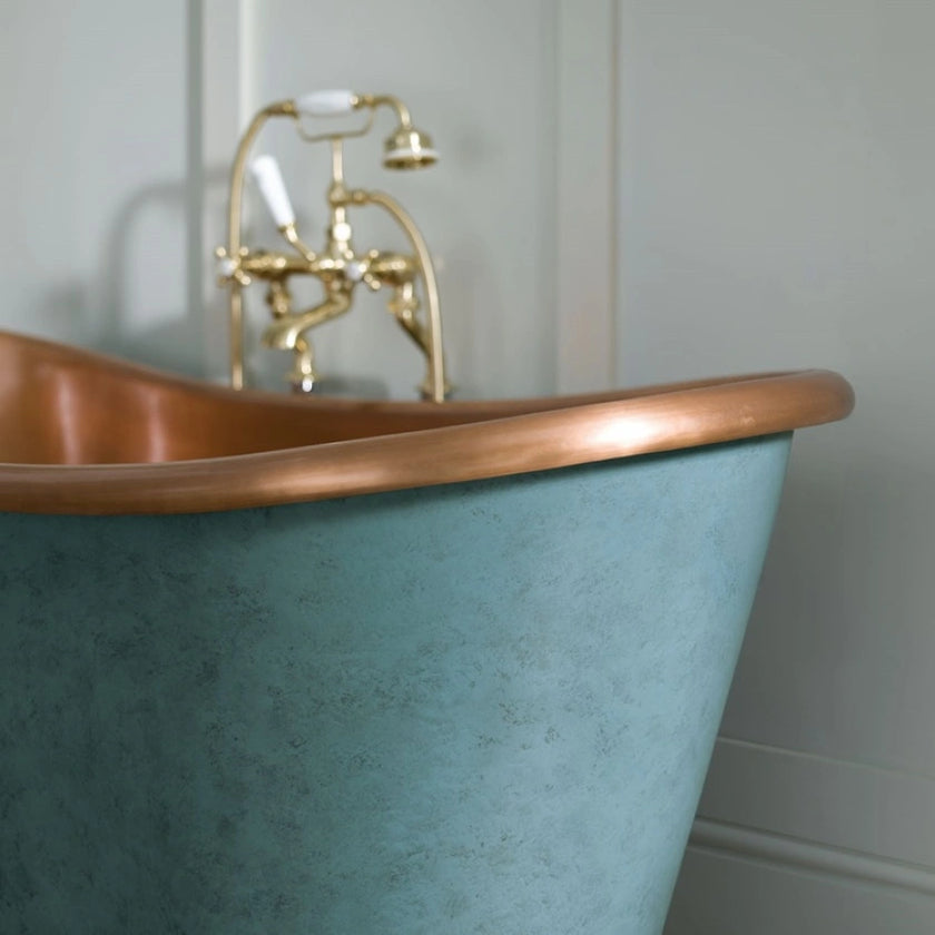BC Designs Verdigris Green Freestanding Boat Bath