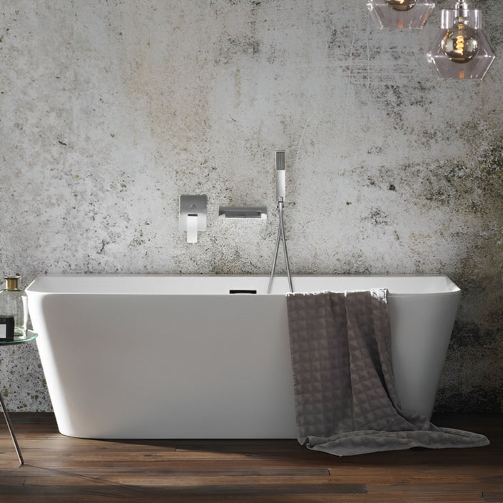 Aqua Mono Gloss White Freestanding Bath 1700 x 800