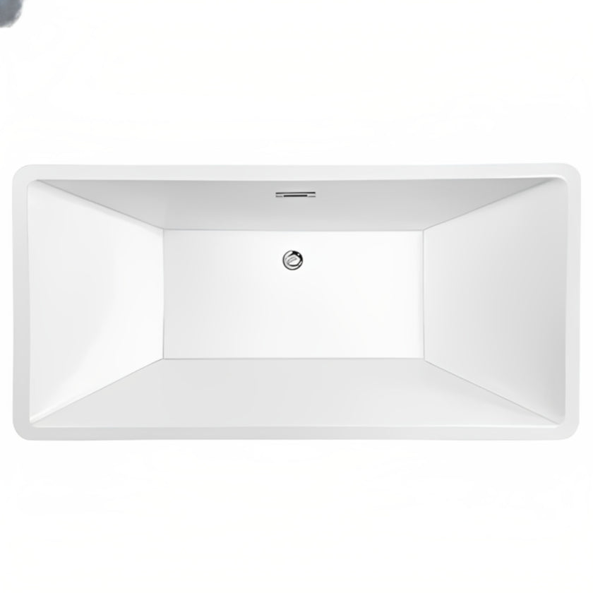 Aqua Minimal Gloss White Freestanding Bath 1700 x 800