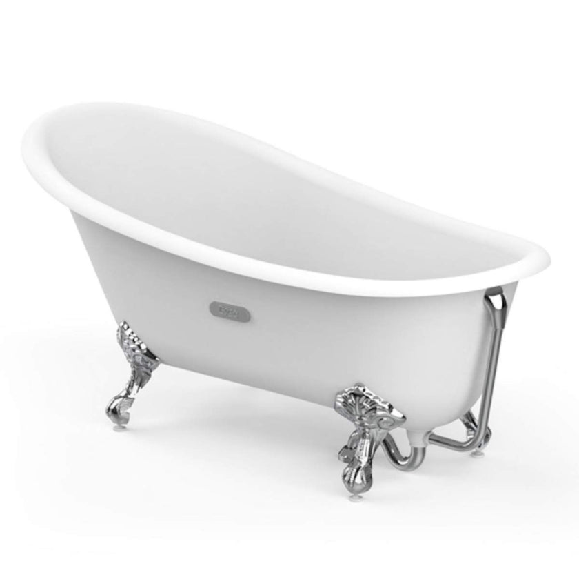 Roca Carmen Clawfoot Slipper Gloss White Freestanding Bath 1600 x 800 A234250007