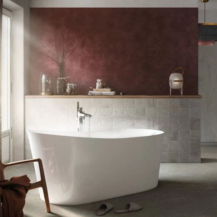 Roca Maui Round Gloss White Freestanding Bath All Colours 1500 x 700