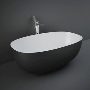 RAK Cloud Freestanding Bath Black 1400 x 753 CLOBT14075504