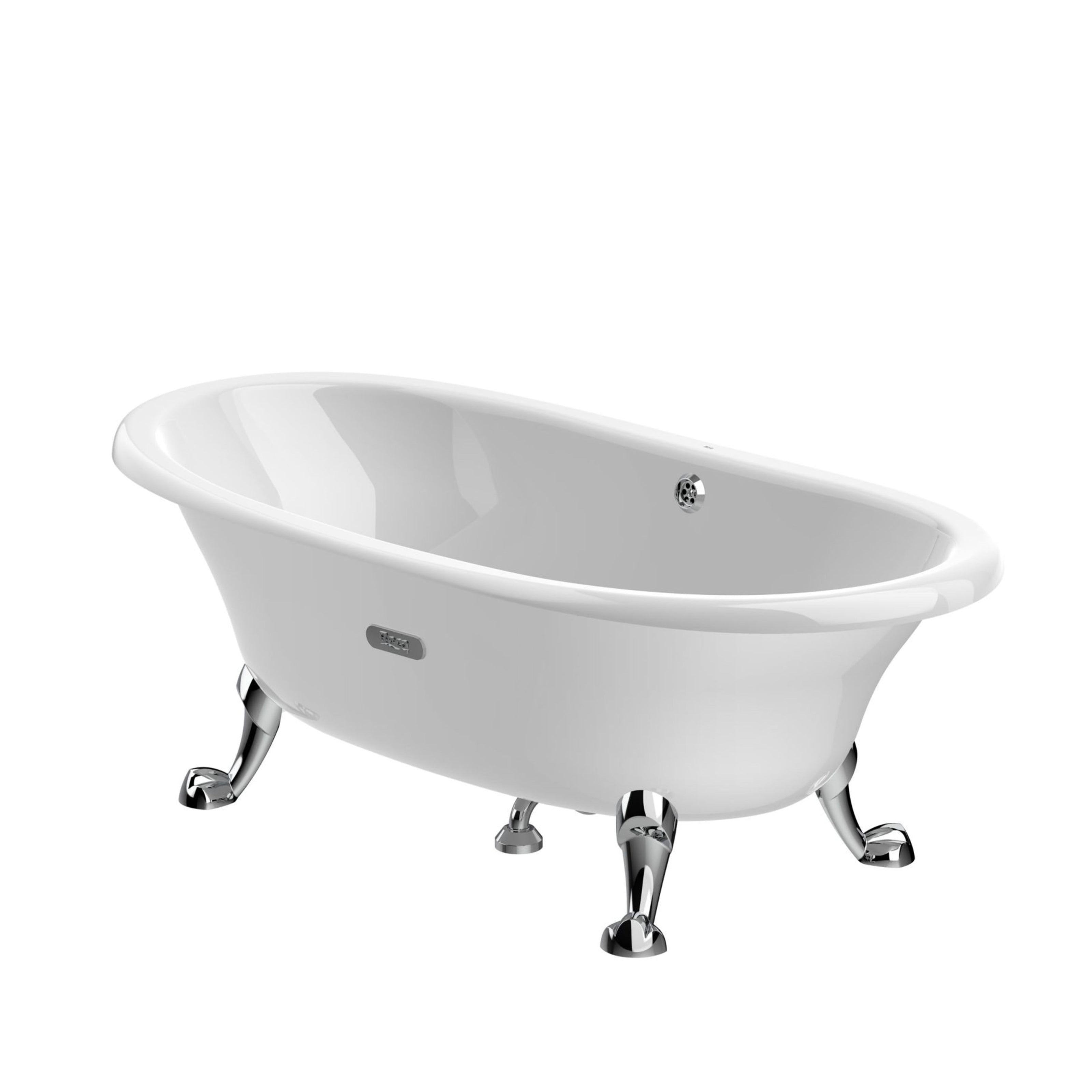 Roca Eliptico White Cast Iron Clawfoot Freestanding Bath 1700 x 850 A233650007