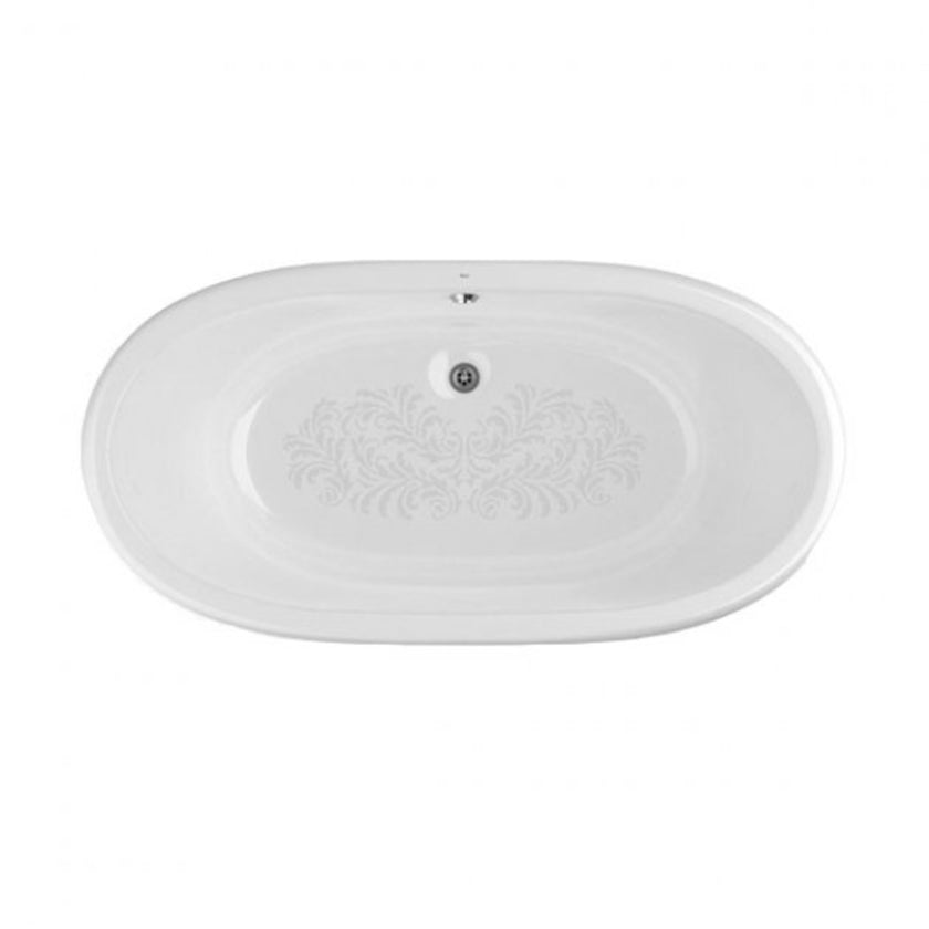 Roca Eliptico White Cast Iron Clawfoot Freestanding Bath 1700 x 850 A233650007