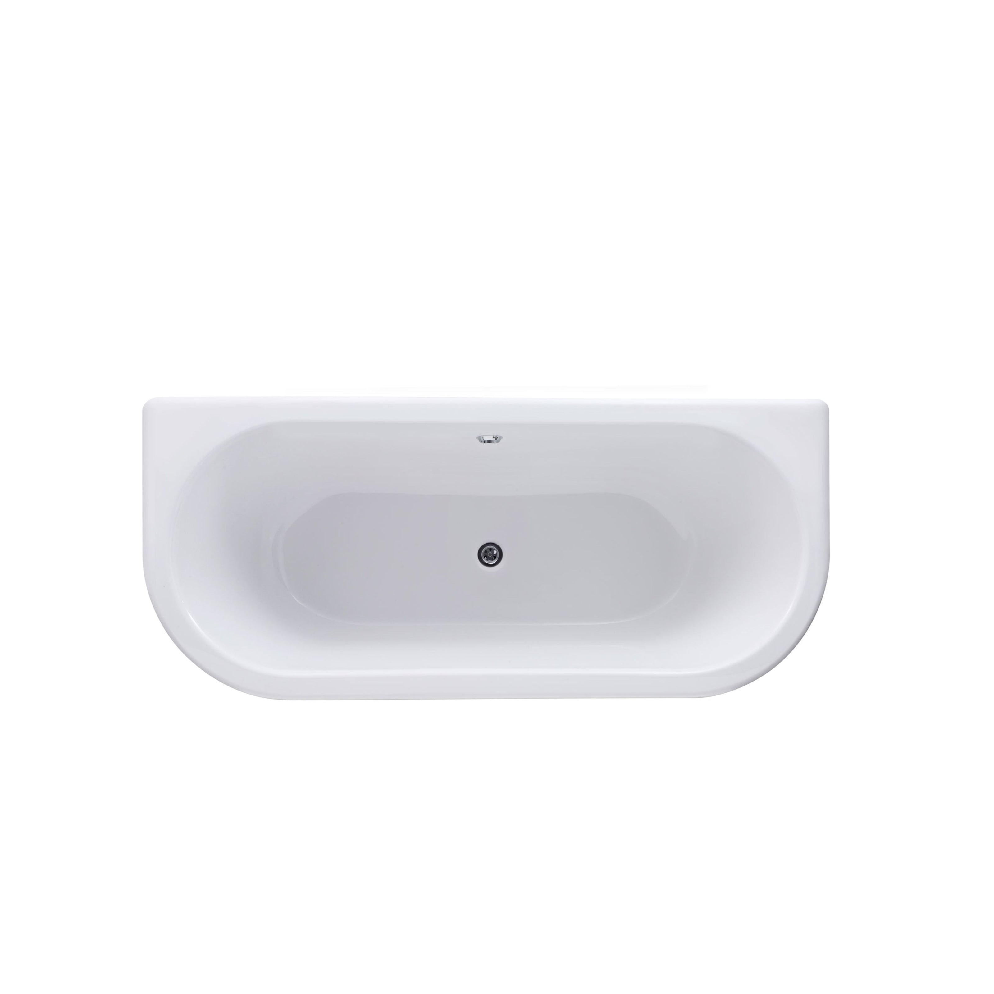 Bayswater White Clawfoot Courtnell Back To Wall Freestanding Bath 1700 x 750 BAYB106