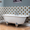 Bayswater White Clawfoot Courtnell Back To Wall Freestanding Bath 1700 x 750 BAYB106