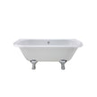 Bayswater White Clawfoot Courtnell Back To Wall Freestanding Bath 1700 x 750 BAYB106