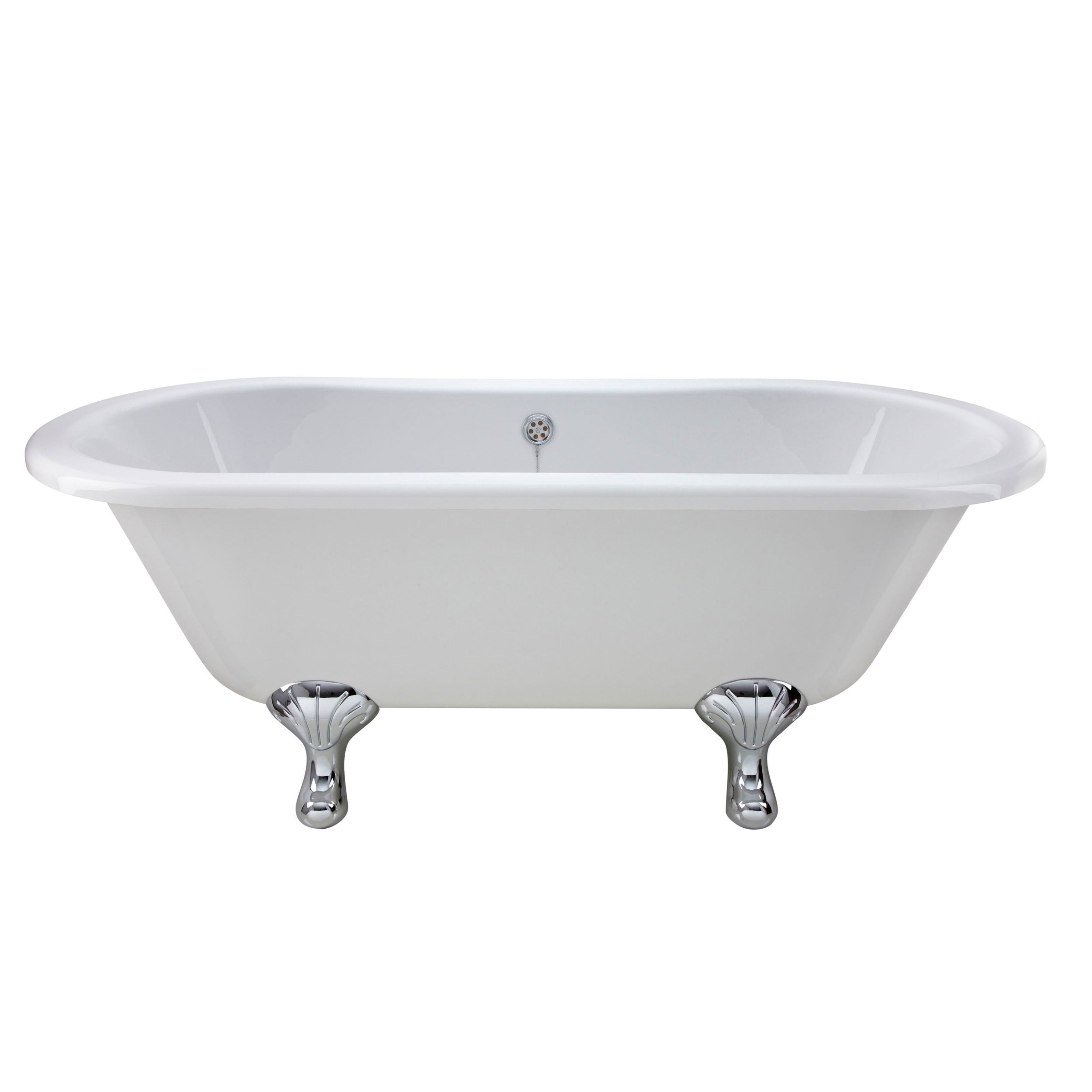 Bayswater White Clawfoot Courtnell Back To Wall Freestanding Bath 1700 x 750 BAYB106