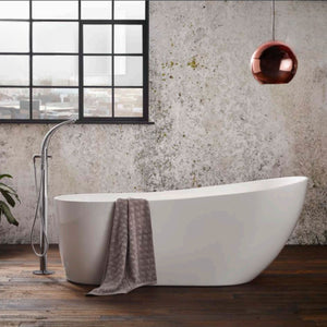 Aqua Pano Gloss White Freestanding Bath