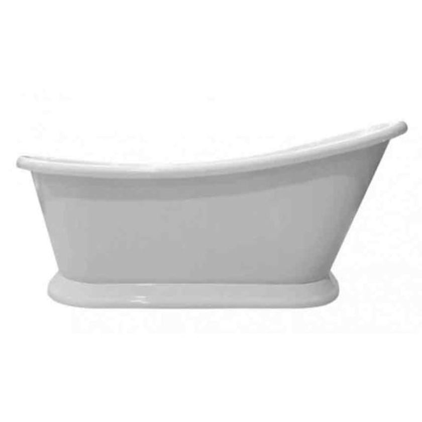 Bayswater Slipper Gloss White Boat Freestanding Bath 1690x750 BAYB114