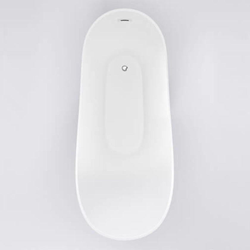 Trojan Winton Twin Skin Gloss White Freestanding Bath 1700 x 720