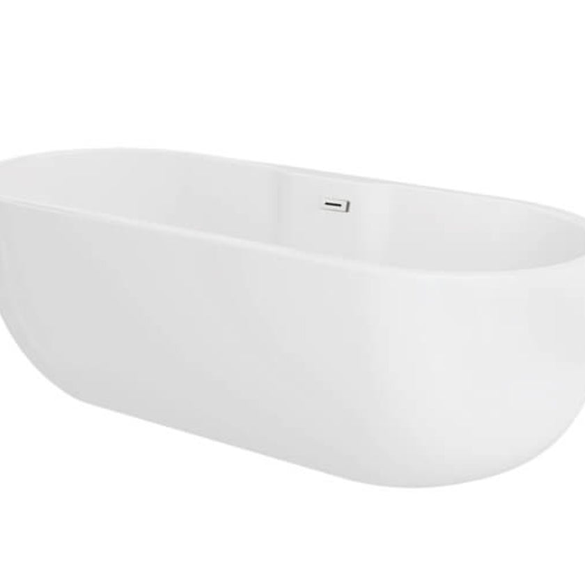 Trojan Alcora Twin Skin Gloss White Freestanding Bath All Sizes