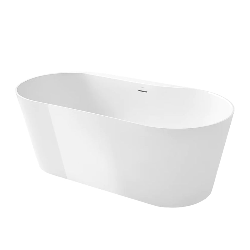 Roca Raina White Oval Stonex Freestanding Bath 1590 x 790 A248466000