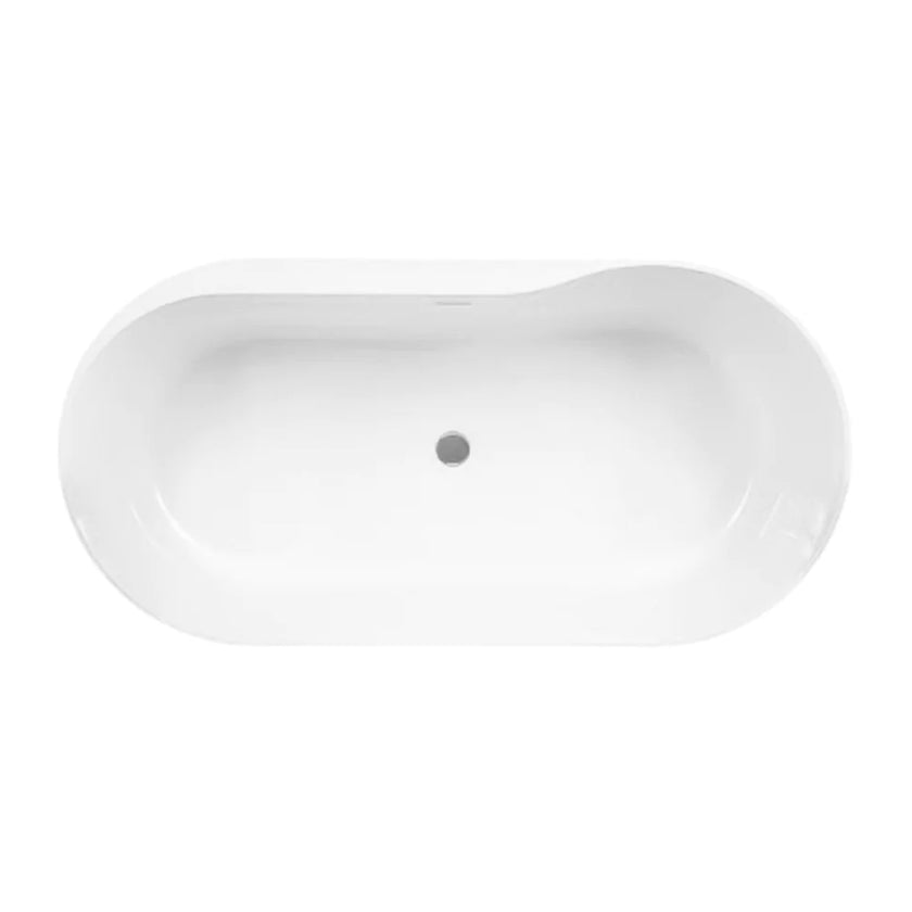 Roca Raina White Oval Stonex Freestanding Bath 1590 x 790 A248466000