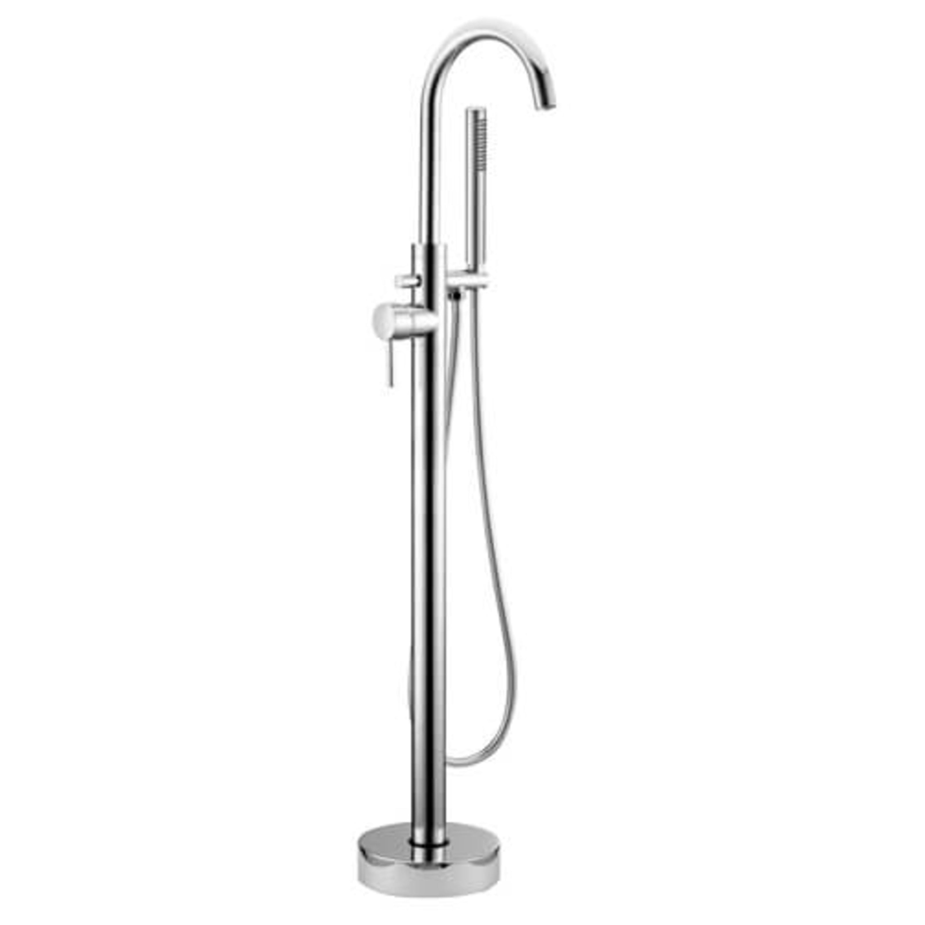 RAK Prima Tech Freestanding Bath Shower Mixer Chrome RAKPRT3014