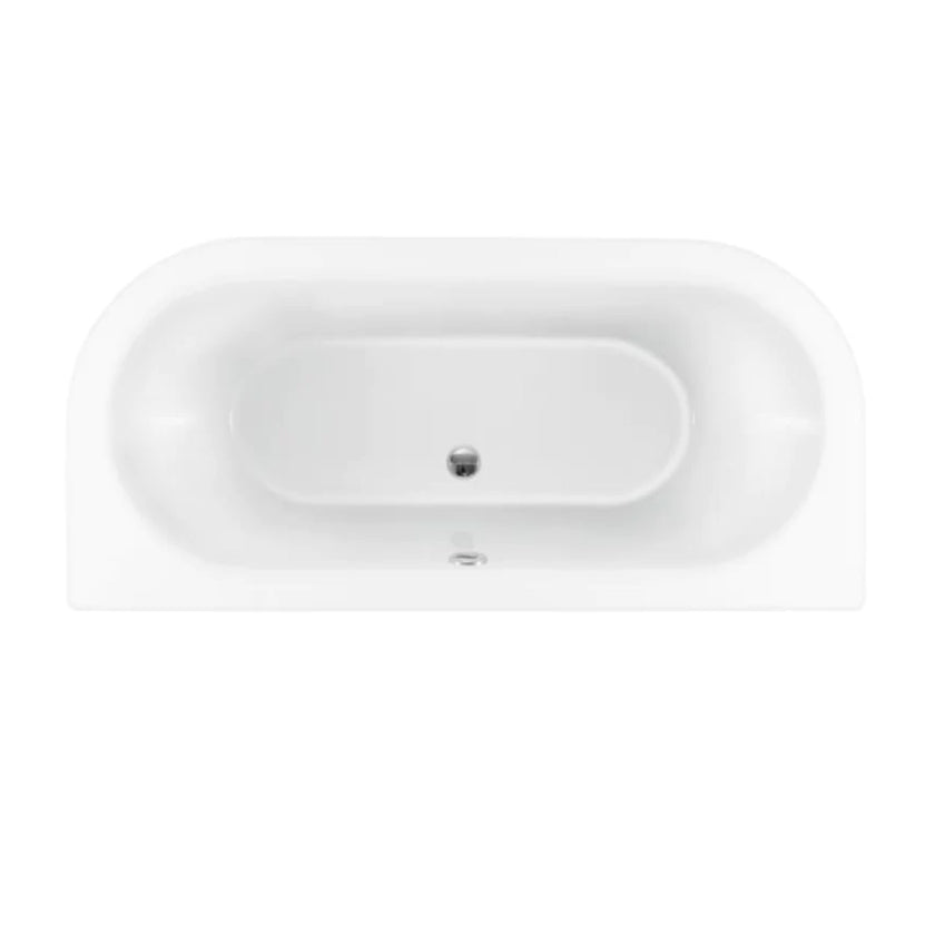 Trojan Repton Clawfoot White Twin Acrylic Lion Feet NTH Bath 1685 x 780