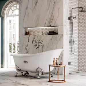 Roca Carmen Clawfoot Slipper Gloss White Freestanding Bath 1600 x 800 A234250007