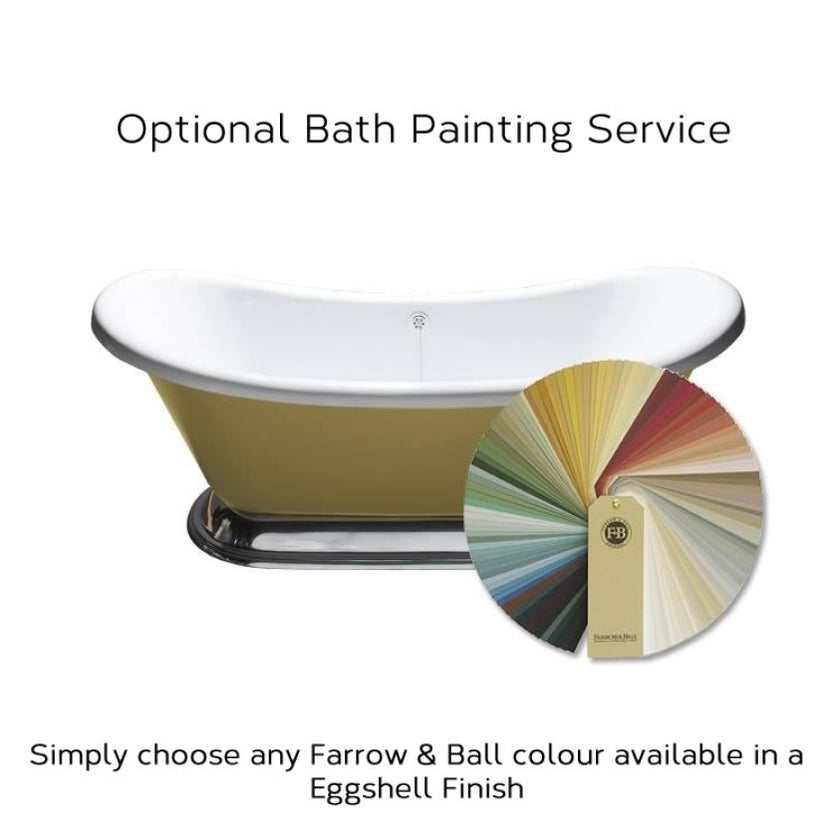 BC Designs 1800mm x 800mm Acrylic Freestanding Boat Bath