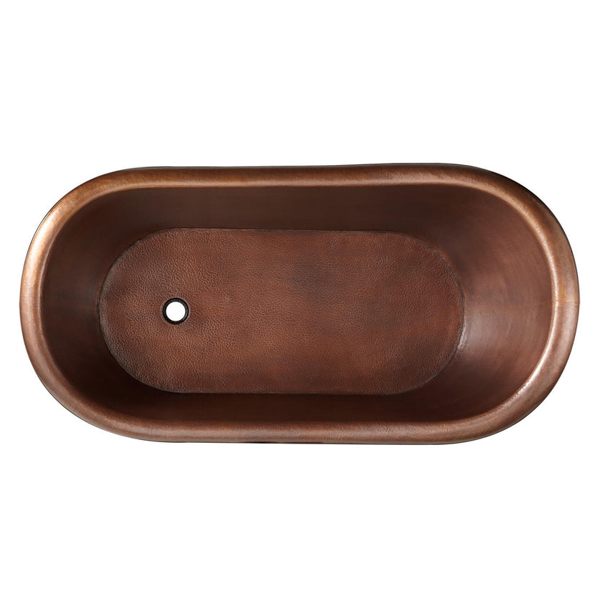Coppersmith Creations Copper Slipper Freestanding Bath