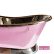 Coppersmith Creations Copper Pink Slanted Base Freestanding Bath