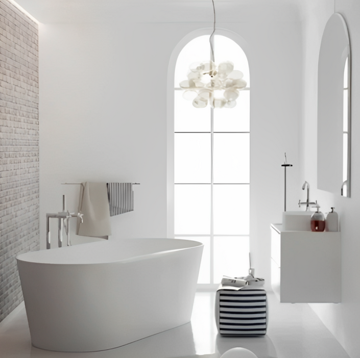 Roca Raina Double Ended Freestanding Bath Beige 1590 x 790