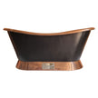 Coppersmith Creations Copper Black Freestanding Bath