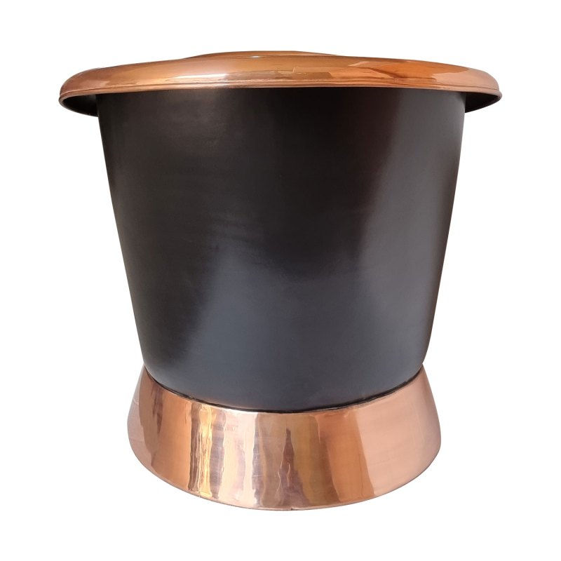 Coppersmith Creations Copper Black Freestanding Bath
