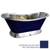 Coppersmith Creations Copper Nickel Coated Night Blue Freestanding Bath