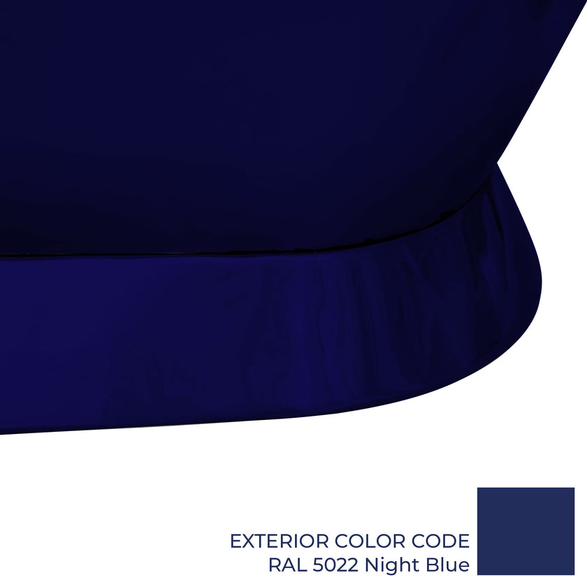 Coppersmith Slanting Base Copper Nickel Interior Freestanding Bath