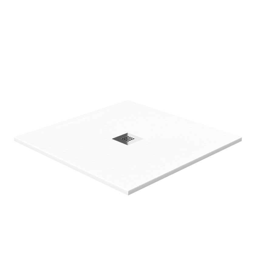 SHOWER TRAY URBAN SLATE 100 76 ARCTIC WHITE