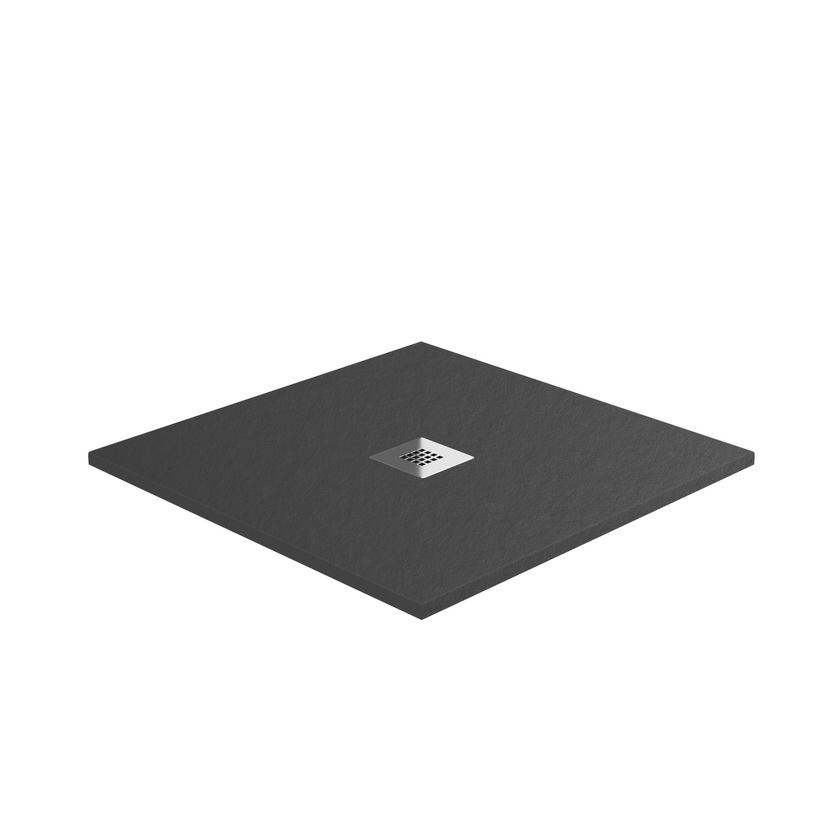 SHOWER TRAY URBAN SLATE 100 100 CHARCOAL GREY