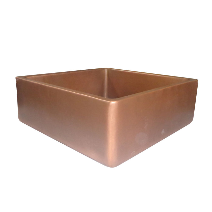 Square Double Wall Copper Sink