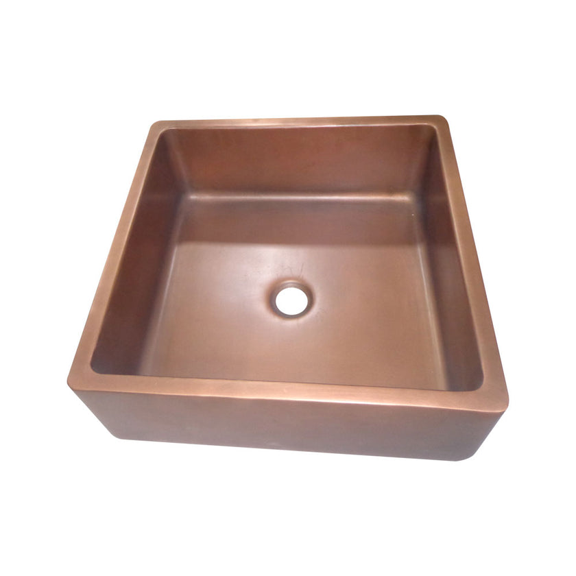 Square Double Wall Copper Sink