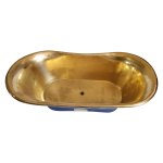 Coppersmith Straight Base Brass Black Freestanding Bath