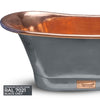 Coppersmith Creations Copper Black Grey Freestanding Bath