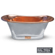 Coppersmith Creations Copper Graphite Grey Freestanding Bath