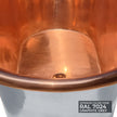 Coppersmith Creations Copper Graphite Grey Freestanding Bath