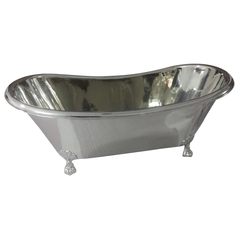 Coppersmith Creations Copper Clawfoot Full Nickel Freestanding Bath