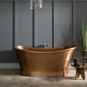 BC Designs Antique Copper Freestanding Boat Bath All Sizes